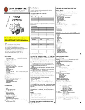 first army convoy commander smart card|army convoy brief template.